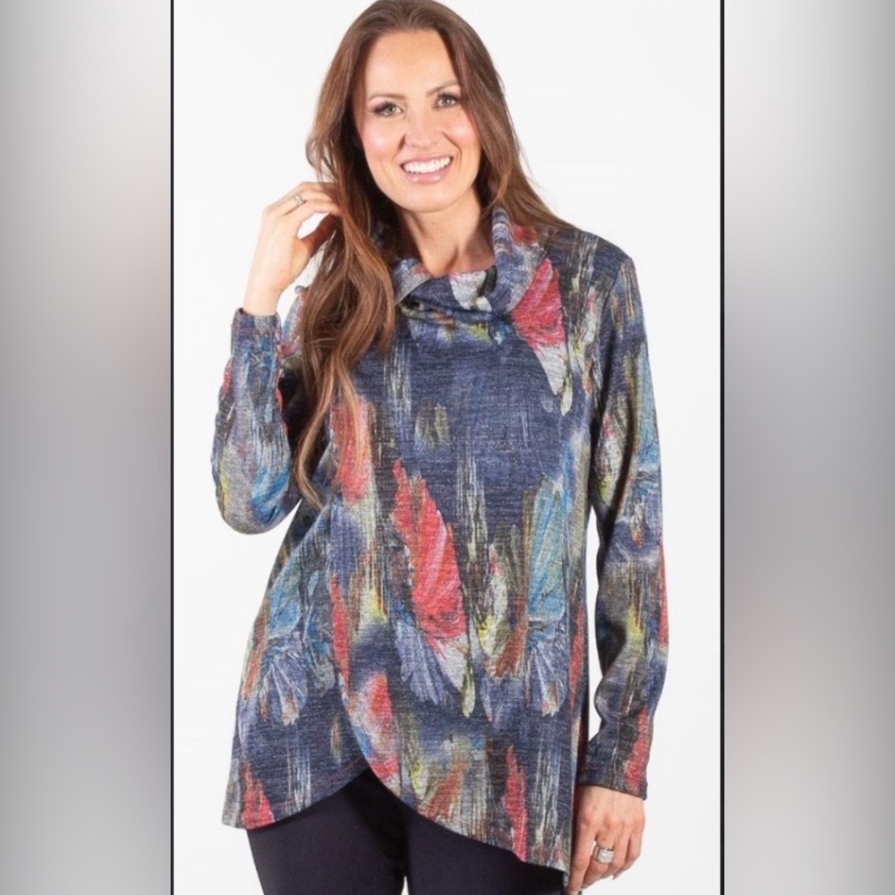 Ladies Pure Essence Missy‎ Crossover Cowl Top Size XS